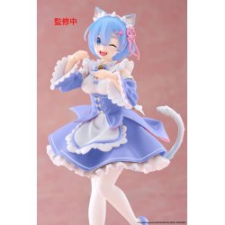 Re:Zero Starting Life in Another World Coreful PVC Statue Rem Cat Maid Ver. Renewal 18 cm