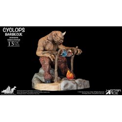 Ray Harryhausen Diorama 1/8 Cyclops Barbecue Scene 17 cm