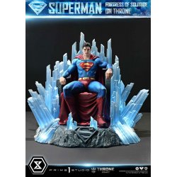 DC Comics Throne Legacy Collection Statue Statue 1/4 Superman Fortress of Solitude on Throne 52 cm