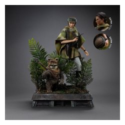 Star Wars Episode VI Art Scale Statue 1/10 Leia and Wicket 21 cm