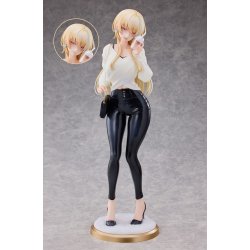 Original Character Statue 1/4 Aoi Koigakubo Illustrated by Fujiko Leather Pants Deluxe Edition 42 cm