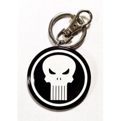Marvel Comics Metal Keychain Punisher Logo