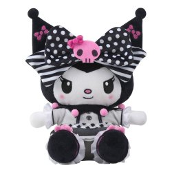 Sanrio Pink Black Party Series Plush Figure Kuromi 17 cm