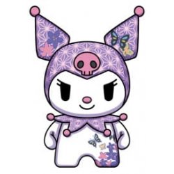 Sanrio DZNR Plush Figure Kuromi Asanoha Edition 18 cm