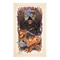 Critical Role Art Print Liam O'Brien: 10th Anniversary Art Nouveau Illustrations 46 x 28 cm - unframed