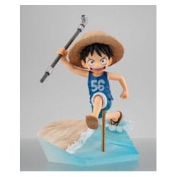 One Piece G.E.M. Series PVC Statue Monkey D. Luffy Run! Run! Run! 15th anniversary Ver. 12 cm