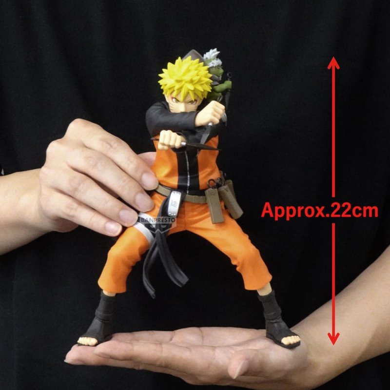 Figurine Naruto Uzumaki 22 Cm – Kunais, PVC, Banpresto Sous Licence, Collection