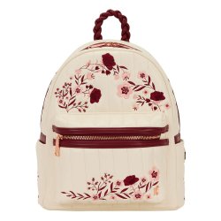 Loungefly Midi Backpack Cream & Red Floral