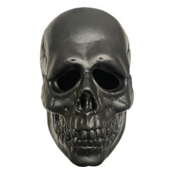 Don Post Vinyl Mask Black Skull
