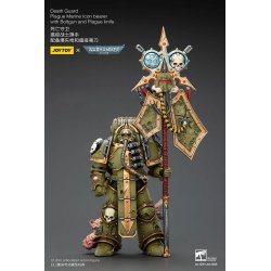 Warhammer 40,000 Action Figure Death Guard Plague Marine Icon bearer with Boltgun and Plague knife 12 cm