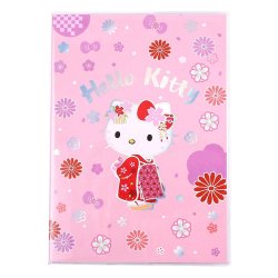 Sanrio Notebook Hello Kitty Kimono Holographic Checkered