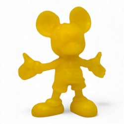 1967 Disney Monochromatic Yellow Mickey Mouse Coca Cola Peru Promo