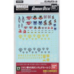 Gundam decal mg multi zeon