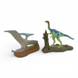 Jurassic Park - Parasaurolophus and Gallimimus Die Cast Metal Dinosaur