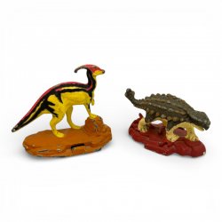 Jurassic Park - Ankylosaurus and Hadrosaurus Die Cast Metal Dinosaur