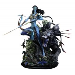 Avatar (Film) Real Elite Masterline Series Statue 1/4 Neytiri & Thanator 75 cm