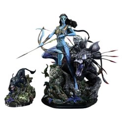 Avatar (Film) Real Elite Masterline Series Statue 1/4 Neytiri & Thanator Deluxe Version 75 cm
