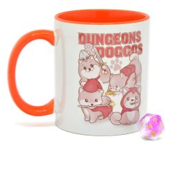 Glassstaff Gift Set Mug & Dice D20 Dungeons & Doggos