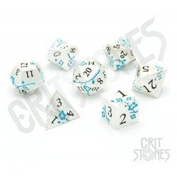 CritStones Metal Dice Set Iris Blossom (7)