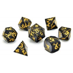 CritStones Metal Dice Set Torn Mystic (7)