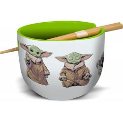Star Wars: The Mandalorian Ramen Bowl with Chopsticks Grogu