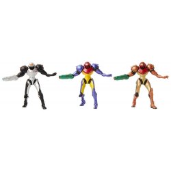 World of Nintendo Metroid Mini Figure 3-Pack Chozo Power Suits 6 cm