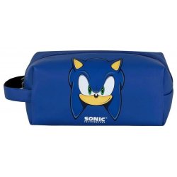 Sonic - The Hedgehog Plus Brick Travel Toiletry Bag SEGA Sight Blue