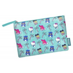 Sanrio Soleil Toiletry Bag Hello Kitty Palms Turquoise
