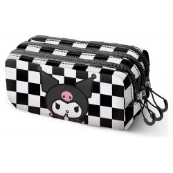 Sanrio Fan Trick Pencil case 2.2 Kuromi Black & White