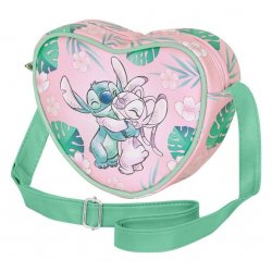 Lilo & Stitch Casual Heart Crossbody Bag Hug Pink