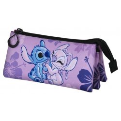 Lilo & Stitch FAN Triple Pencil case 2.0 Stitch & Angel Lilac