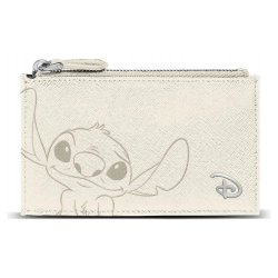 Lilo & Stitch Slim Card Holder / Mini Purse Cream Off-white