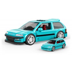 Hot Wheels Speed Series Mattel Brick Shop Building Set 1/32 Custom ’90 Honda Civic EF