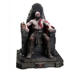 Throne Legacy God of War Series Statue 1/3 Ragnarok Master Thyself Kratos 67 cm