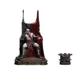 Throne Legacy God of War Series Statue 1/3 Ragnarok Young Thyself Kratos Bonus Version 91 cm