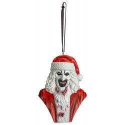 Terrifier 3 Hanging Tree Ornament Santa Art the Clown