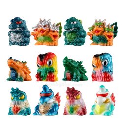 PLEX Mini Sofvi Chronicle Chibi Figure - Godzilla (Retro Color Collection) Blindbox