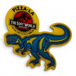 Jurassic Park: The Lost World - Pizza-La Tyrannosaurus Vintage Pin Badge