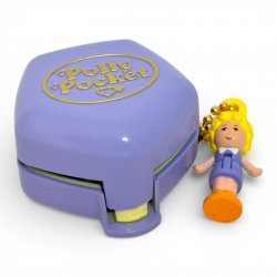 Polly Pocket Gasha Keychain – 1992 Fast Food Restaurant (Lavender)