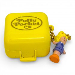 Polly Pocket Gasha Keychain – 1989 Midge’s Play School (Yellow)