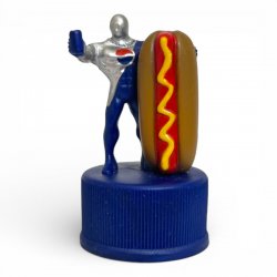 Pepsi Man Food with Hot Dog Bottle Cap
