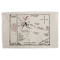 The Hobbit Tea Towel Thorins Map 72 cm