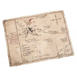 The Hobbit Art Print Thorin's Map 40 x 30 cm