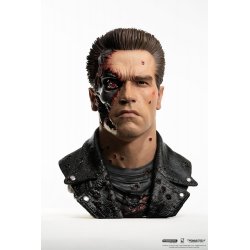 Terminator 2 Replik 1/1 T-800 Model 101 Battle Damaged Art Mask 47 cm
