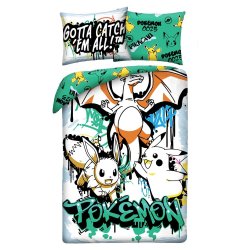 Pokémon Duvet Set Ver. 18 140 x 200 cm / 70 x 90 cm