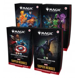 Magic the Gathering Marvel Super Heroes Commander Decks Case (4) english
