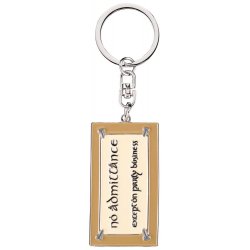 Lord of the Rings Keyring No Admittance Sign 6 cm