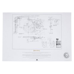 Lord of the Rings Blueprint Art Print The Grey Havens 59 x 42 cm