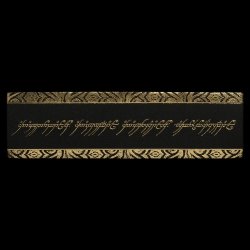 Lord of the Rings Leather Bookmark The One Ring Inscription