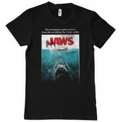 Jaws Washed Poster T-Shirt Black